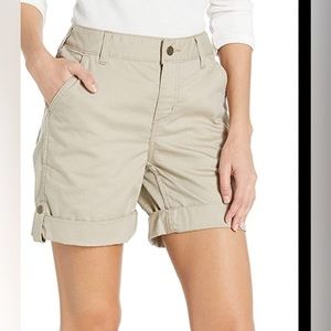Carhartt women’s roll cuff hiking shorts, Size‎ 16 with Elastic back